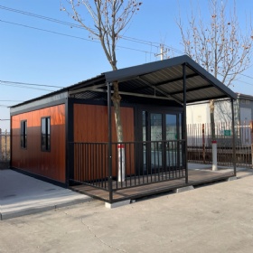 Dual-Module Foldable Container Home